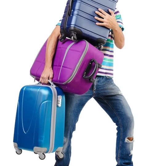 Luggage Storage Melbourne Man carrying luggage needing BagBoyz®